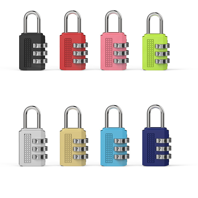 Heavy Duty Mechanical 3 Digit Combination Lock 01b Zinc Alloy Padlock For Locker Combination Lock For Safe Gym School Cabinet