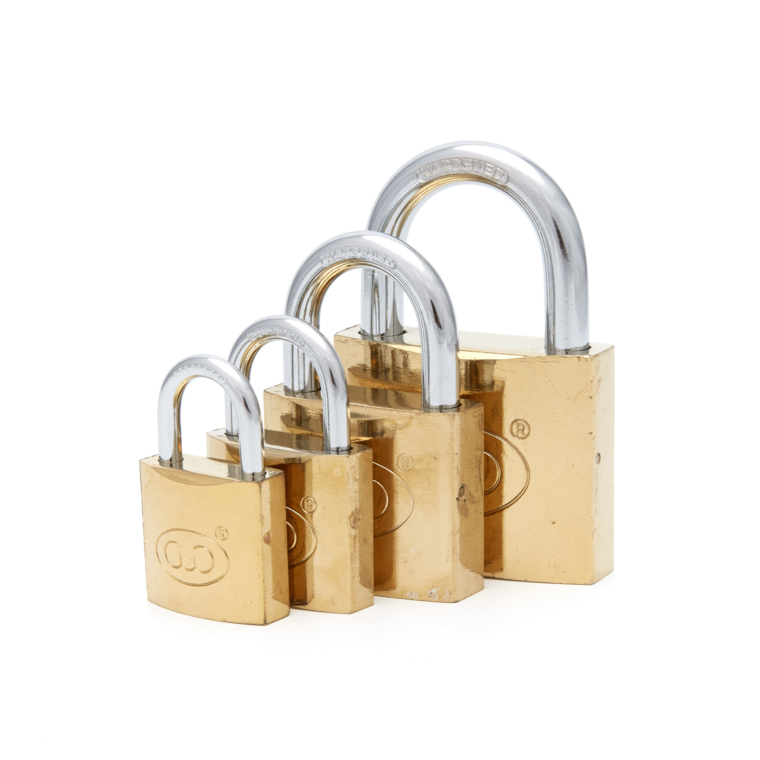 Top Security Customized 30mm 50mm 60mm 70mm Steel Shackle Pad Lock Brass Padlock