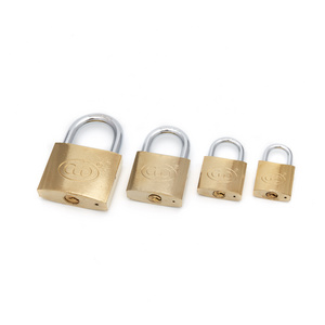 Top Security Customized 30mm 50mm 60mm 70mm Steel Shackle Pad Lock Brass Padlock