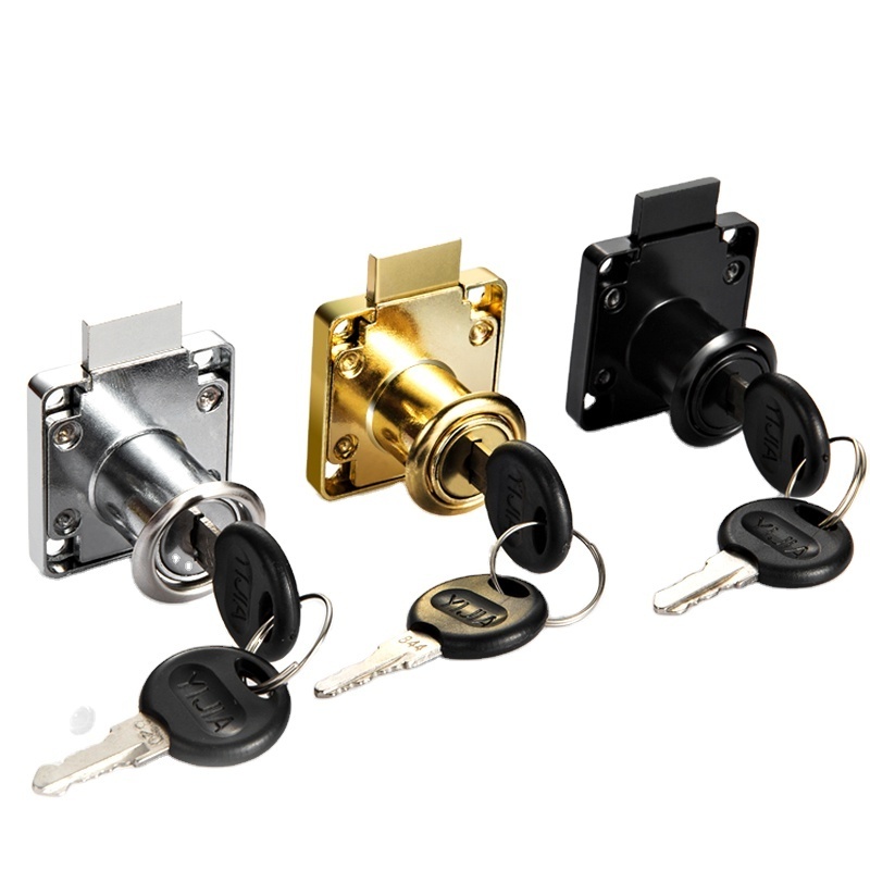 New Design Office Desk 101 Drawer Lock Furniture Nickel Plated Square Shape Lock Metal Cabinet Locks