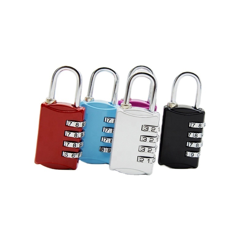 4 Digit Combination Locks For Lockers Anti Rust Padlock Set Combination School Bag Lock Security Padlock For Gym Sports