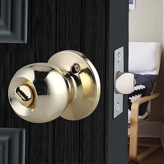 201stainless Steel Doorknob For Bedroom Door Locks With Keys