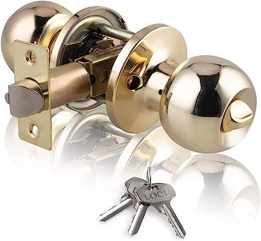 201stainless Steel Doorknob For Bedroom Door Locks With Keys