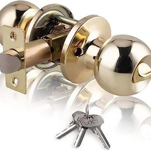 201stainless Steel Doorknob For Bedroom Door Locks With Keys