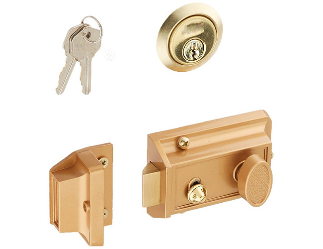 2023 Home Door Lock With  Gold Zinc Alloy Or Iron Security Locks And  Rim Locks Suitable 35-55mm  For Entrance And Building