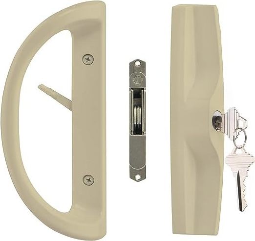 New Design Security Door Lock Sliding Patio Door Handle Set With Key Cylinder And Mortise Lock For Push Door Easily