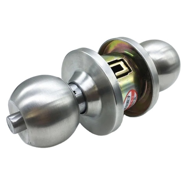 Factory Wholesales Stainless Steel Security Entrance Cylindrical Ball Door Handle Lock Tubularround Knob Door Lock