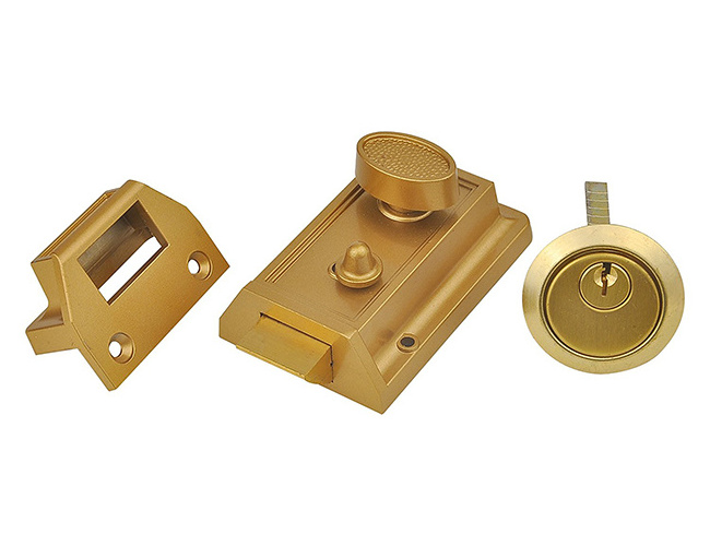 2023 Home Door Lock With  Gold Zinc Alloy Or Iron Security Locks And  Rim Locks Suitable 35-55mm  For Entrance And Building