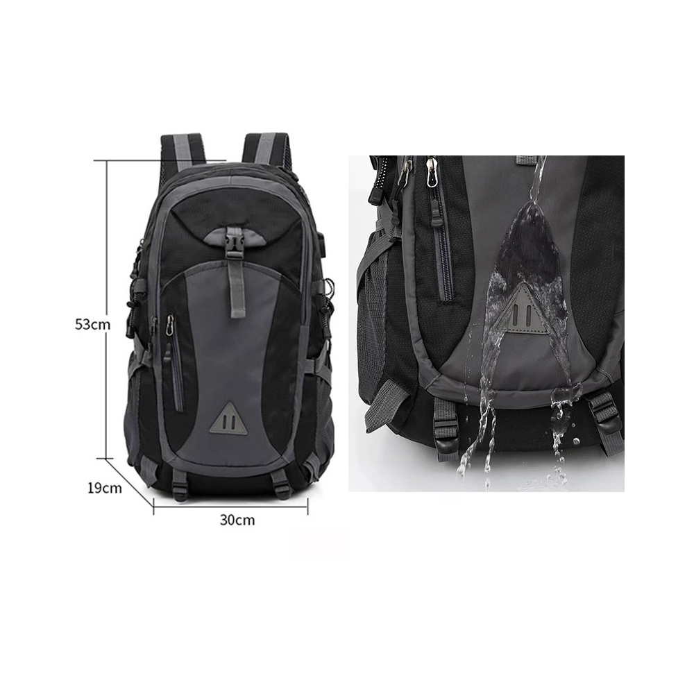 Sports Backpack Bag Wholesale Cheap Price 40l Outdoor Black Waterproof Custom Hiking Backpack