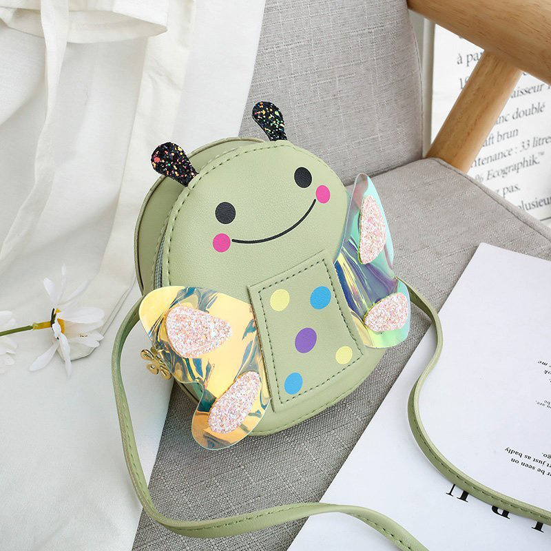 Lovely Cartoon Style Fashion Butterfly Girls Purse Zero Wallet Cute Things Kids Children's Single Shoulder Bag