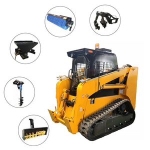 mini 500kg 400kg cheap diesel mini skid steer loaders mini skidsteer wheel loader for sale