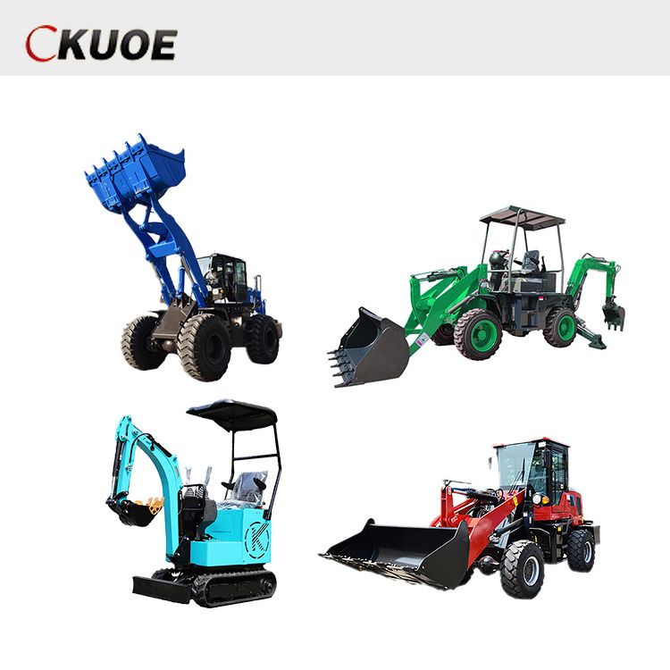 Mini Loader 4WD Tractor with Front End Loader and Backhoe Mini Tractors with best price small Backhoe Loader