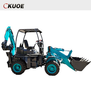 Mini Loader 4WD Tractor with Front End Loader and Backhoe Mini Tractors with best price small Backhoe Loader