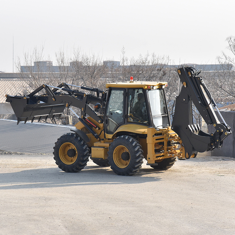 Mini 4x4 Backhoe Excavator Compact Tractor with Loader and Backhoe 5 Ton Rated Load Used Wheel Loader backhoe loader