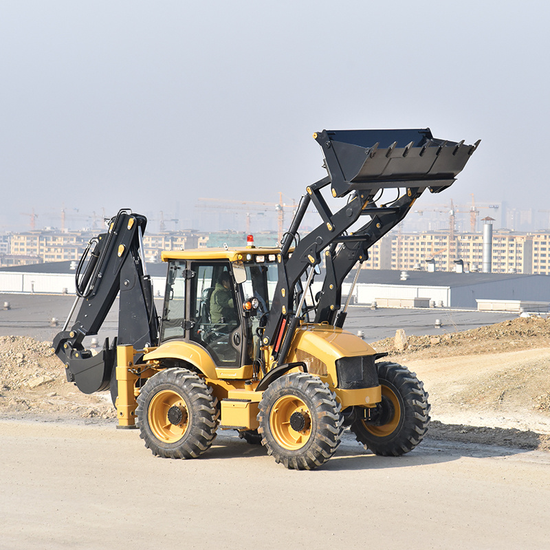 New China 4x4 Tractor with Weichai Engine Front Loader Backhoe Excavator Digger Wheel Loader for Sale