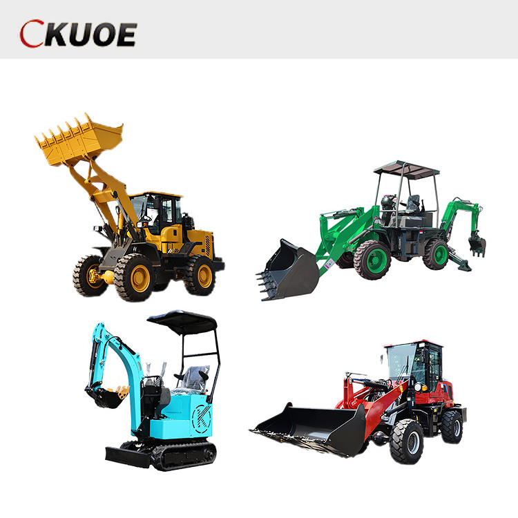 Mini Loader 4WD Tractor with Front End Loader and Backhoe Mini Tractors with best price small Backhoe Loader