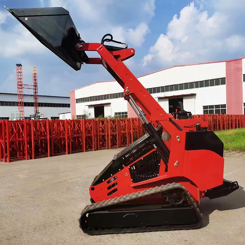 mini 500kg 400kg cheap diesel mini skid steer loaders mini skidsteer wheel loader for sale