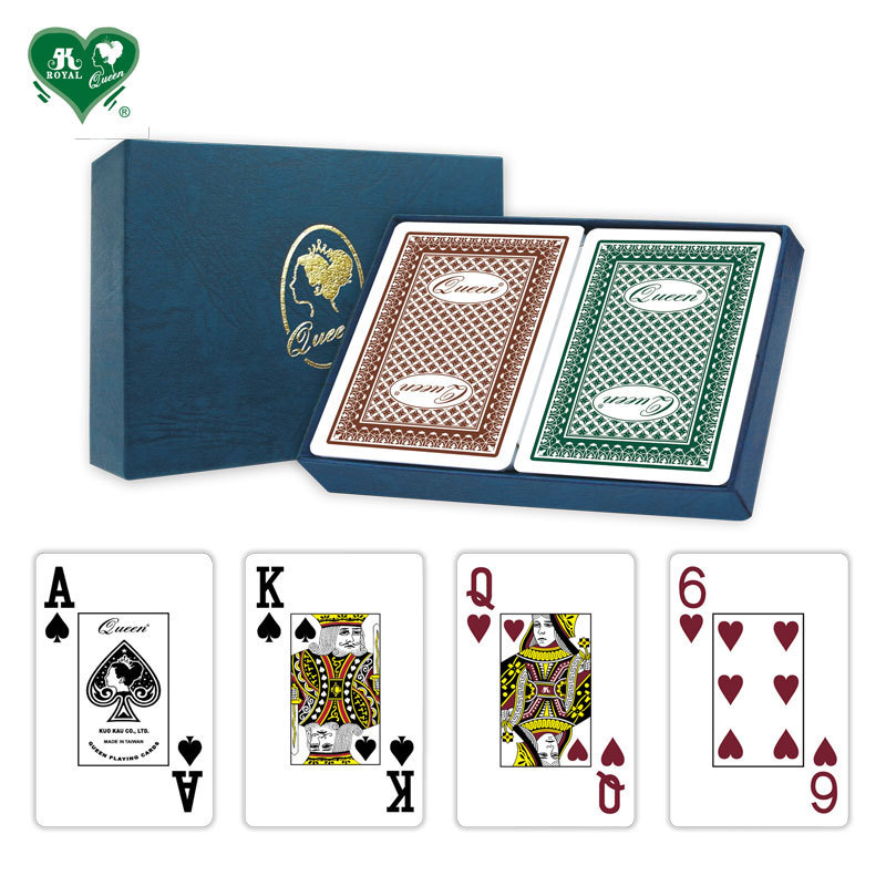 Casino grade 0.31mm Plastic Jumbo Index Playing Card Set