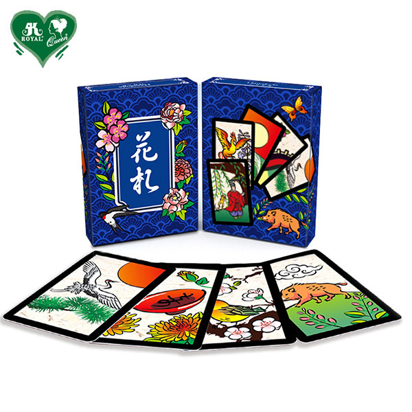 Japanese Famous Board Game Hanafuda Plastic Flower Playing Cards