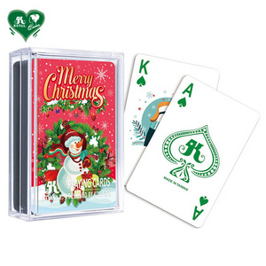 Christmas Full Color Printing Custom Design Accept Poker Gift Playing Cards