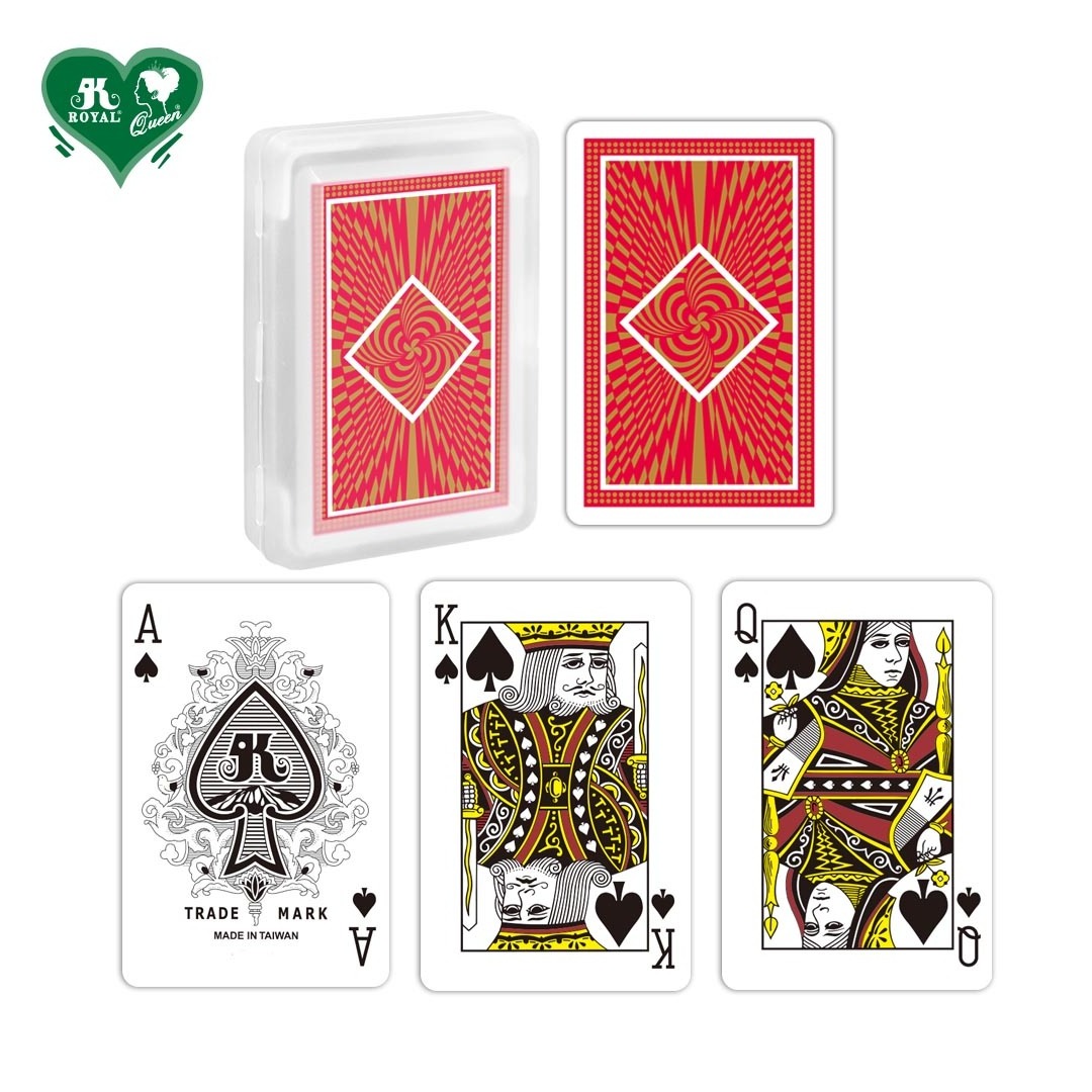 RTS 0.25 Standard Index White Plastic Bridge Size Playing Cards