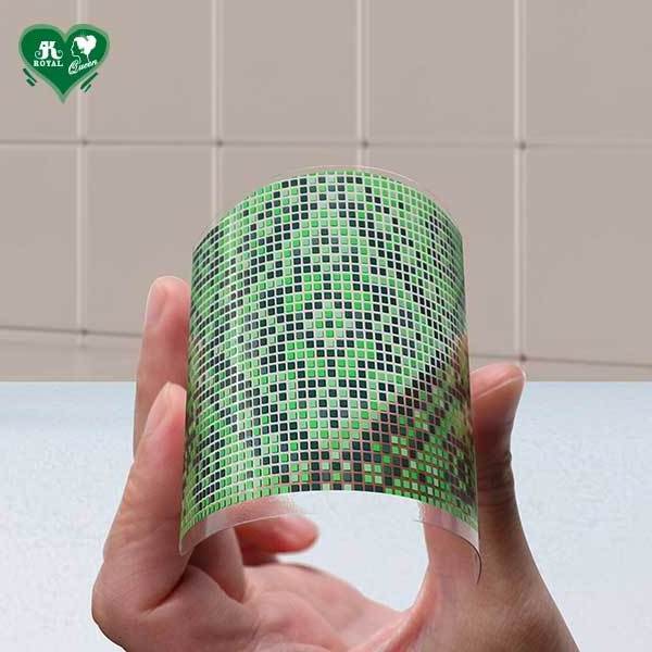 Green Diamond Mosaic transparent Plastic Poker Playing Cards