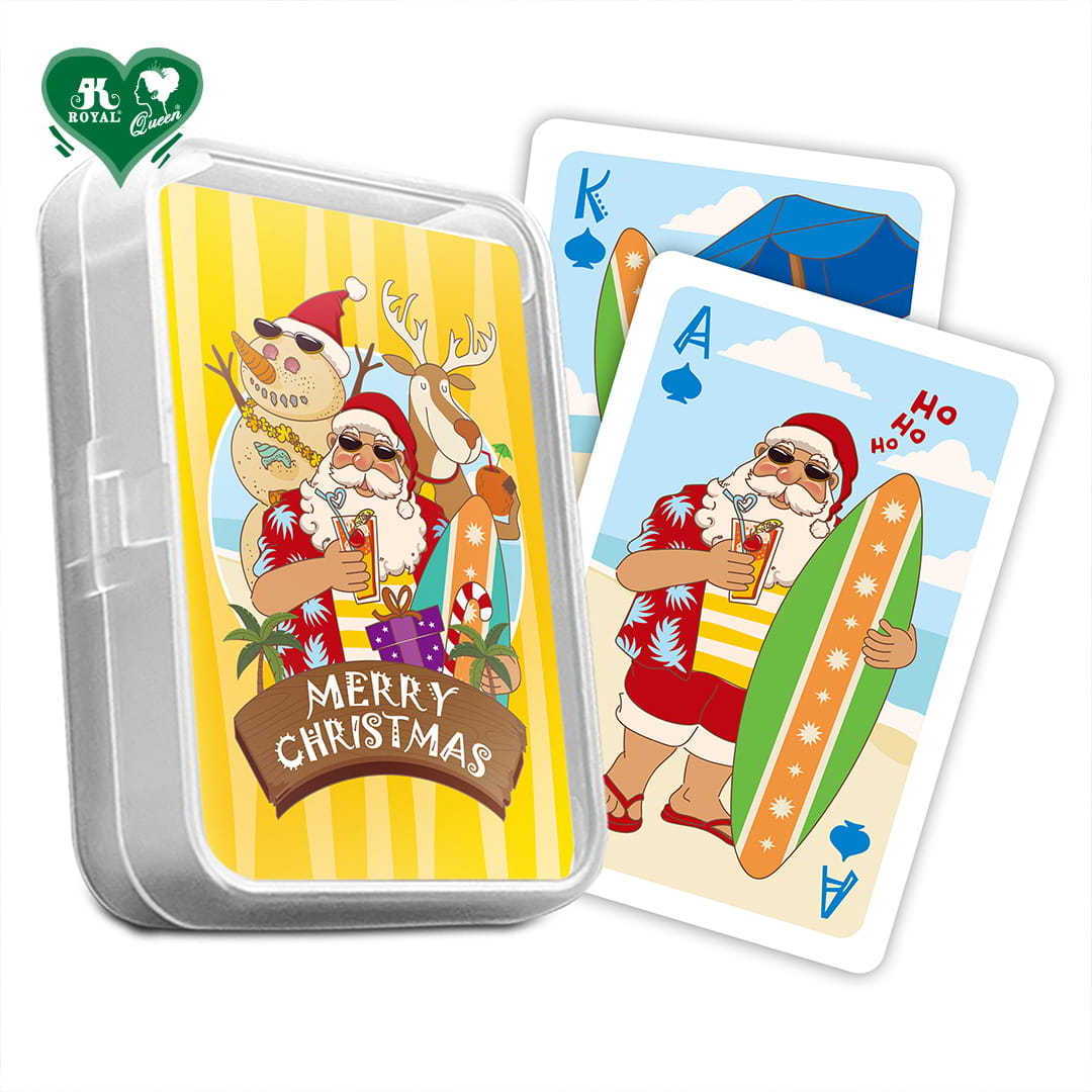 Wholesale Custom Printing Christmas Gift Summer Christmas Playing Cards