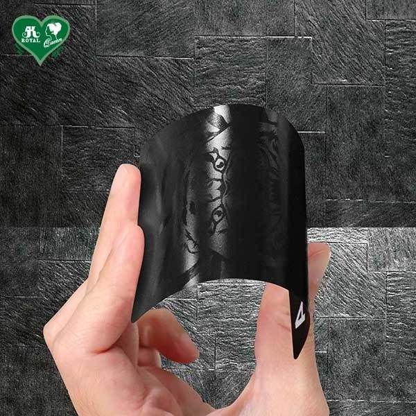 Black background Hidden Series with special Varnish Graphic Poker Playing Card