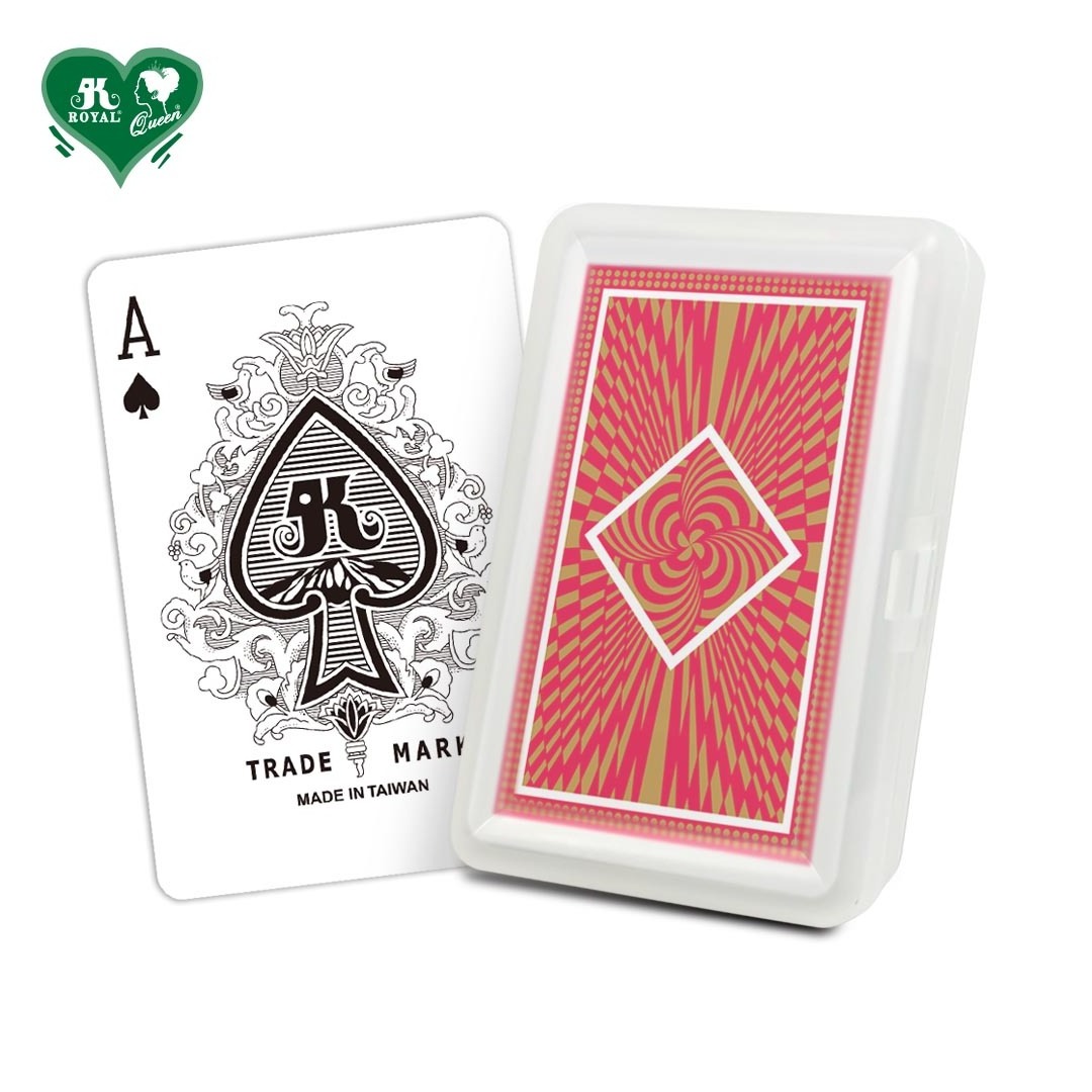 RTS 0.25 Standard Index White Plastic Bridge Size Playing Cards