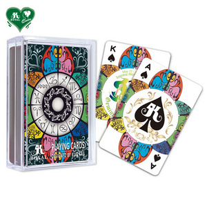 Colorful Zodiac Transparent Plastic Playing Cards Poker Cards