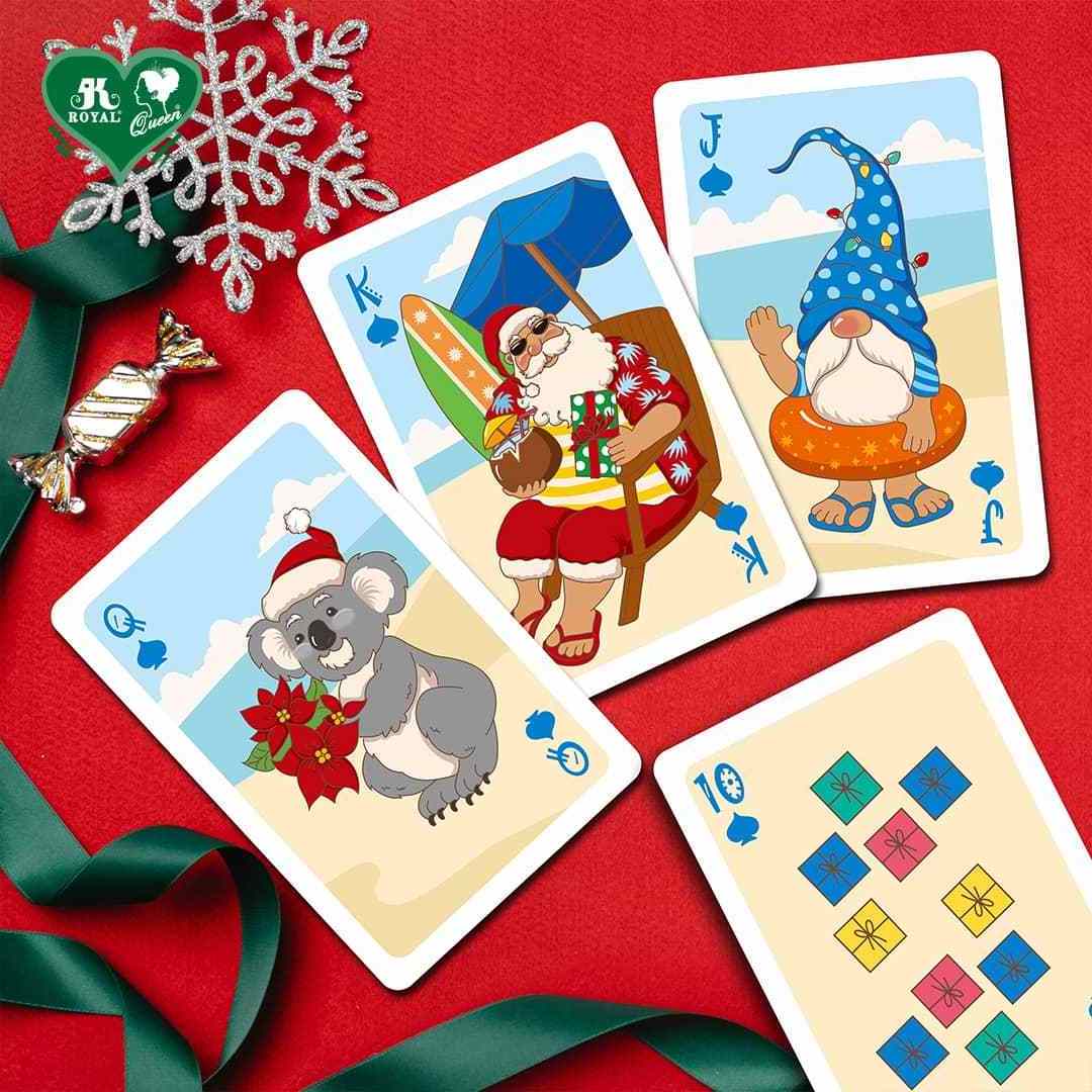 Wholesale Custom Printing Christmas Gift Summer Christmas Playing Cards