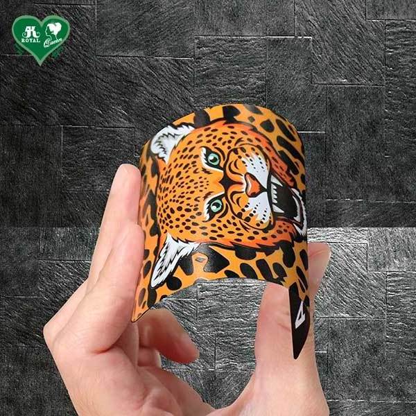 Black background Color Printing Series Playing Card Jaguar Poker