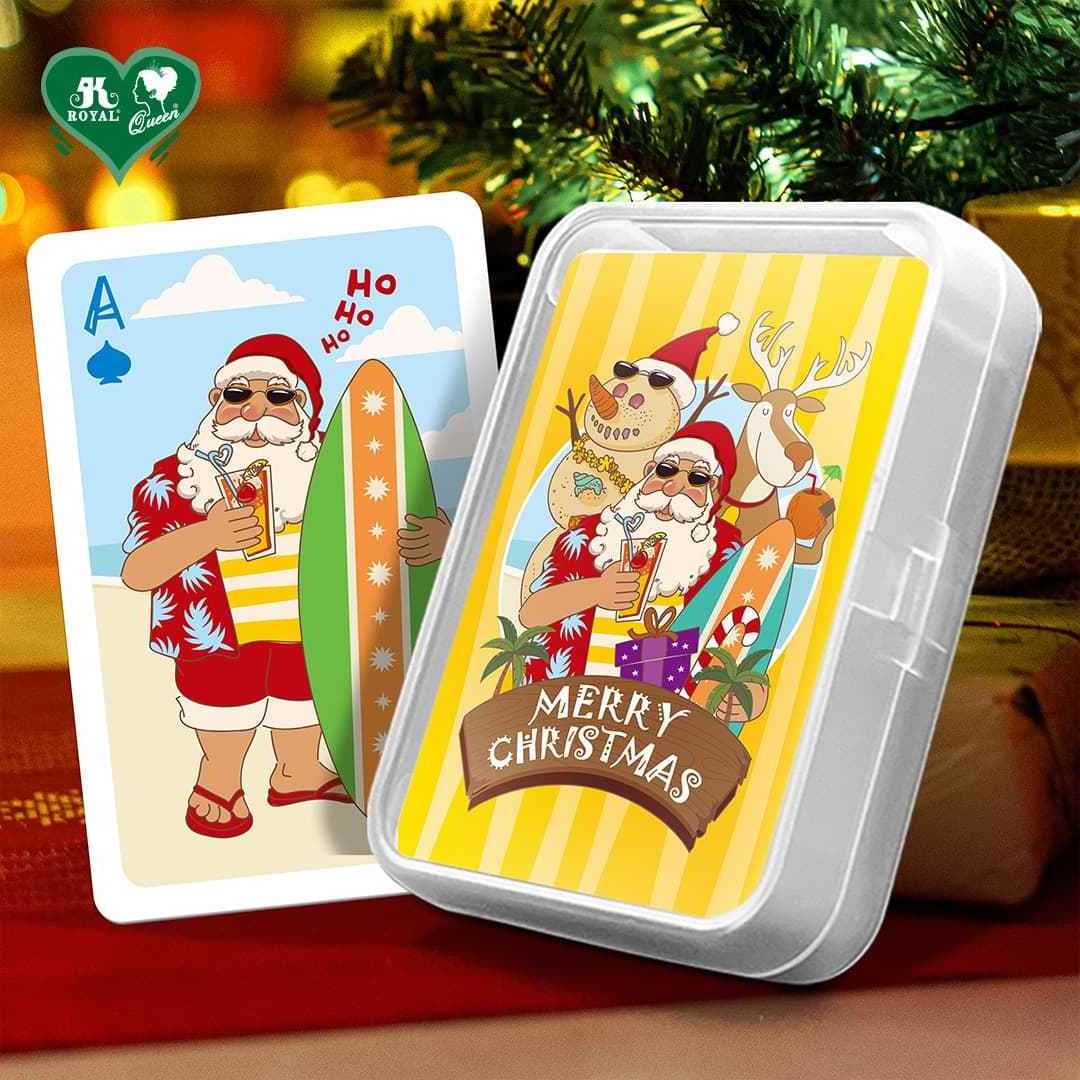 Wholesale Custom Printing Christmas Gift Summer Christmas Playing Cards