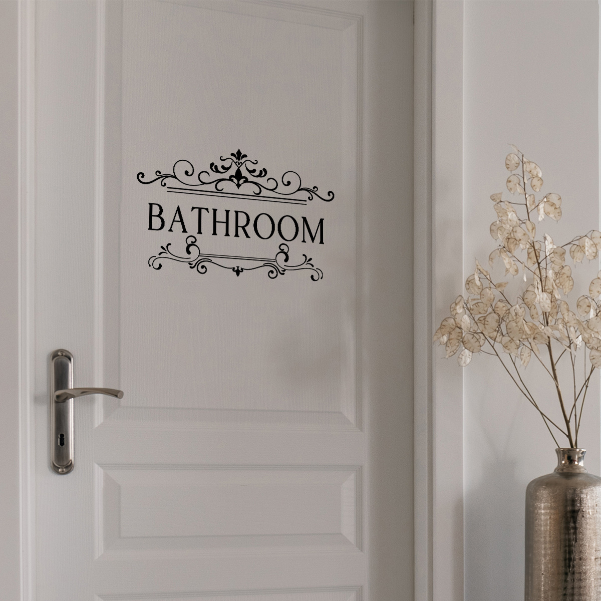 Bathroom Wall Sticker Personalized creative fonts Decals Living Room Decorative Wallpaper