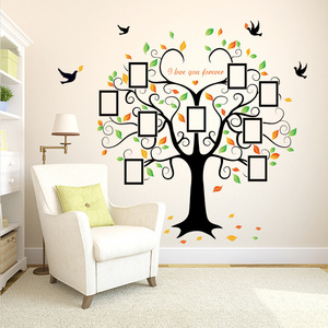 Love Frame Tree Wall Sticker Creative and fashionable photo frame trees Decals Living Room Decorative Wallpaper