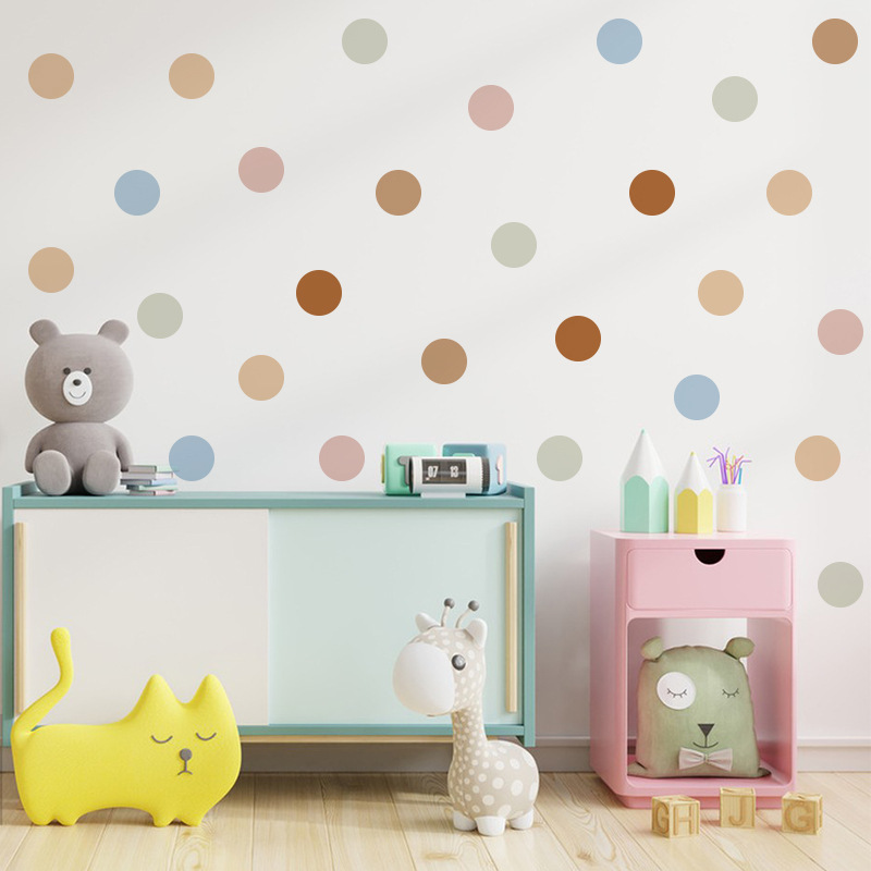 Love in Bohemia Wall Sticker Bobo Wind Polka Dotted Pebbles Decals  Living Room Decorative Wallpaper