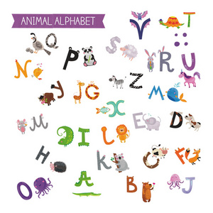 Cartoon Animals Alphabet Stickers Creative Wallpaper For Bedroom Self Adhesive Living Room Decorative Mural TV Background Decal