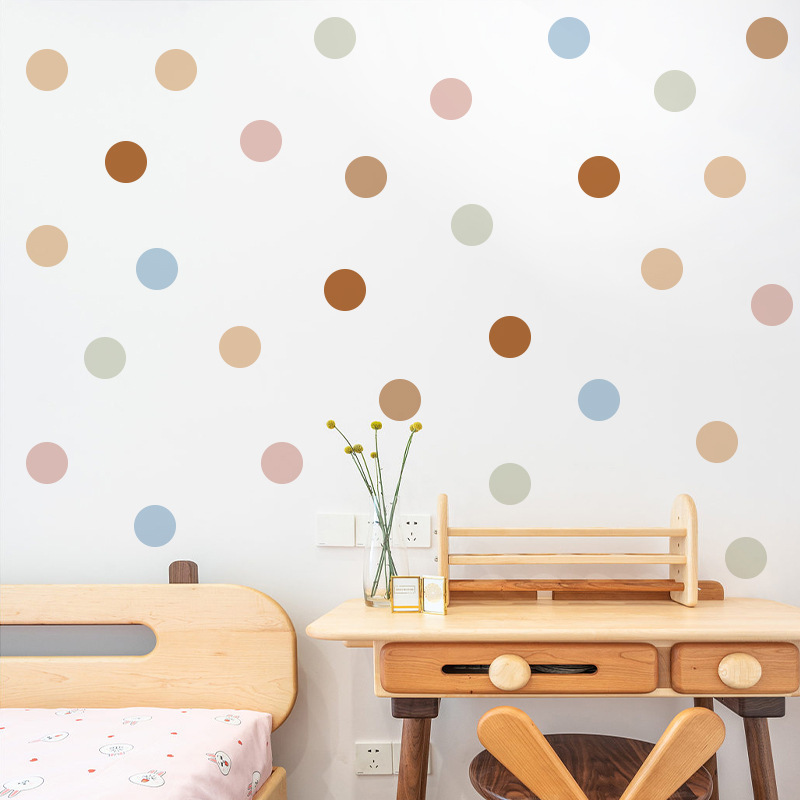 Love in Bohemia Wall Sticker Bobo Wind Polka Dotted Pebbles Decals  Living Room Decorative Wallpaper