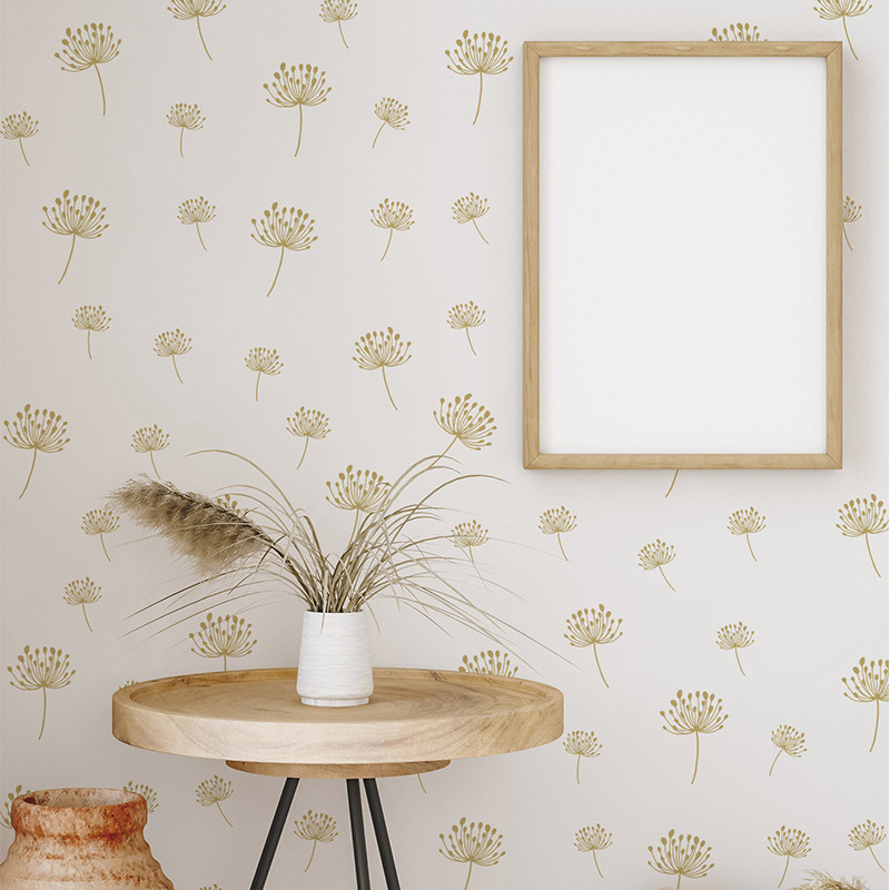 Creative dandelion Wall Sticker white dandelion Decals Living Room Decorative Wallpaper