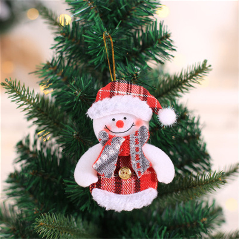 Beautiful Christmas tree ornament Mini doll pendant for kids Creative Christmas pendants for home decoration