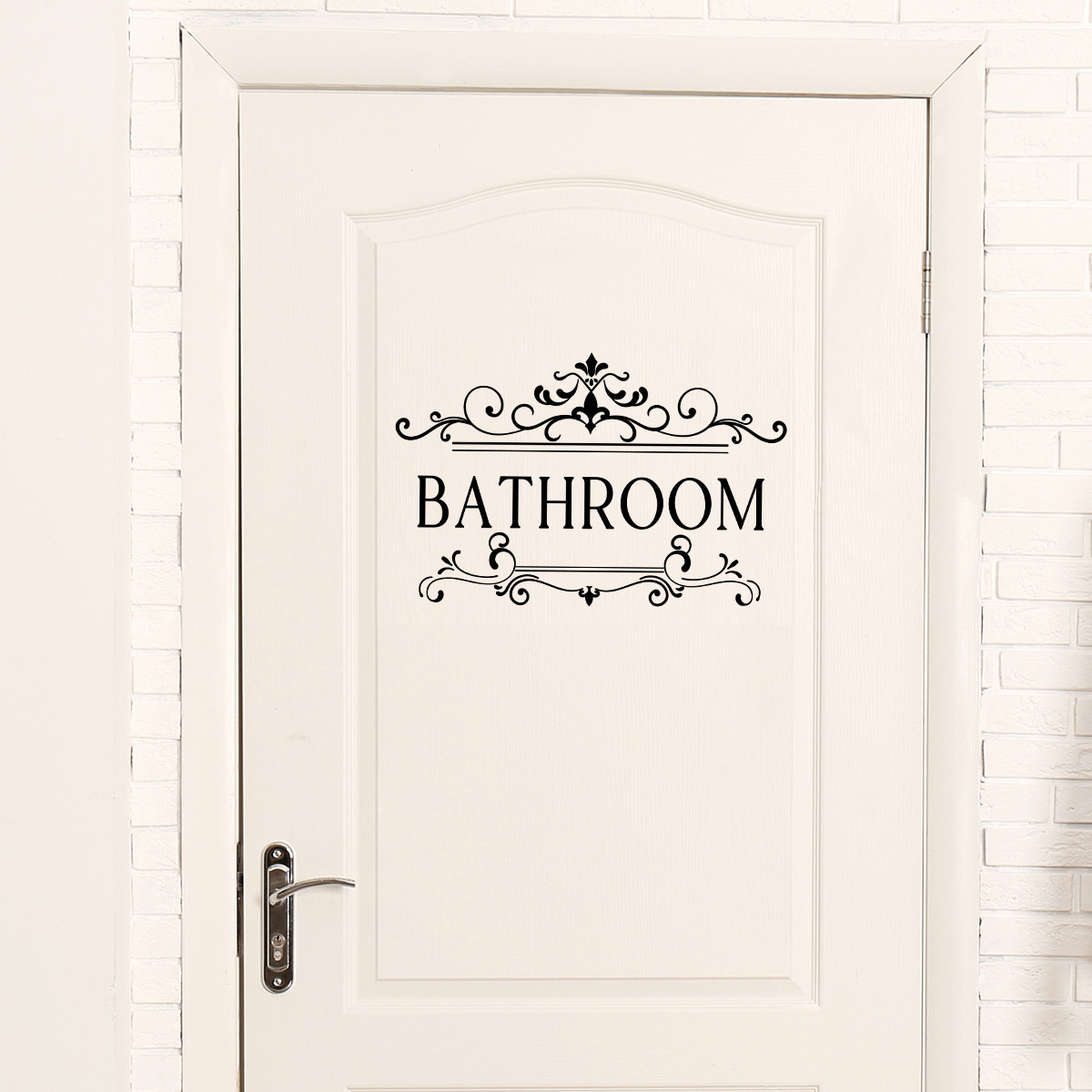 Bathroom Wall Sticker Personalized creative fonts Decals Living Room Decorative Wallpaper