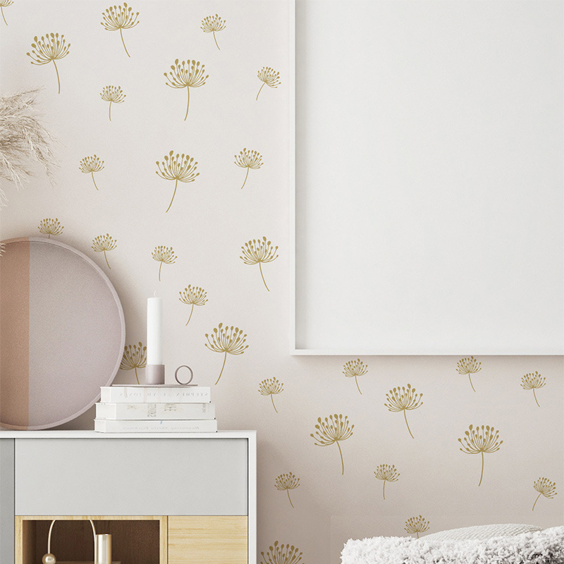 Creative dandelion Wall Sticker white dandelion Decals Living Room Decorative Wallpaper