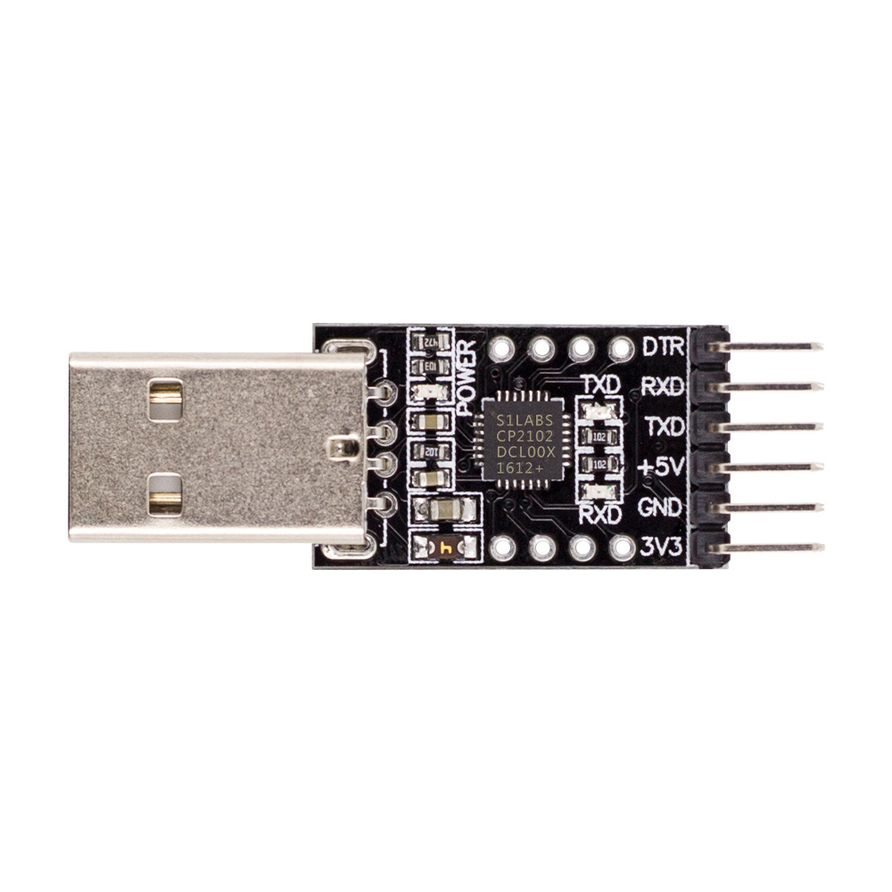 Black CP2102 USB 2.0 To TTL UART Module 6Pin Serial Converter STC Replace FT232 Module