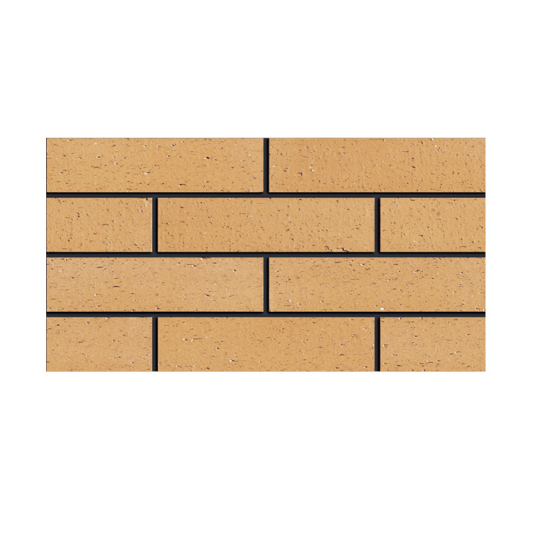 Decorative thin facing terracotta brick for building facade 240x60 wire cutting matte brown clay brick veneer