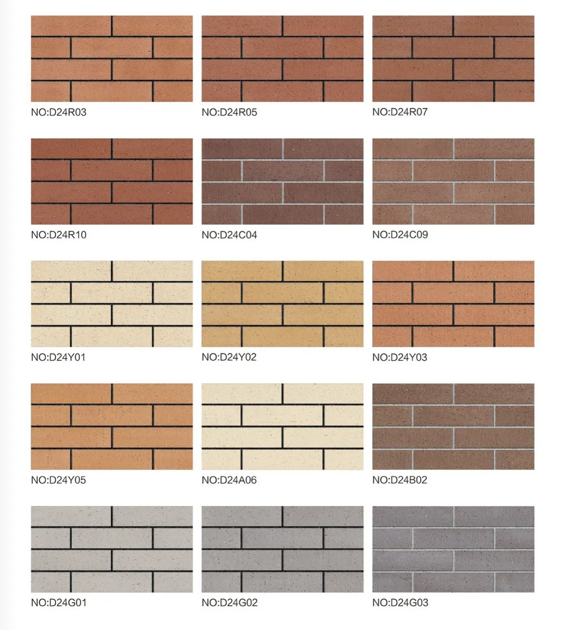 Wholesale exterior Building  clay Split Brick Tile for Wall