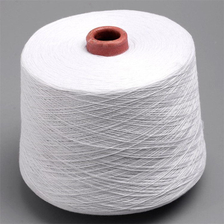 Recycled polyester virgin yarn close virgin spun yarn 30s 40s 50s