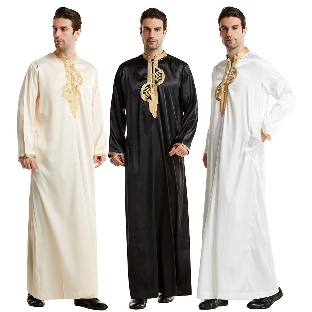 China Factory Cheap Price 100% Spun Polyester Arabia Muslim Robe Arab Thobe Fabric