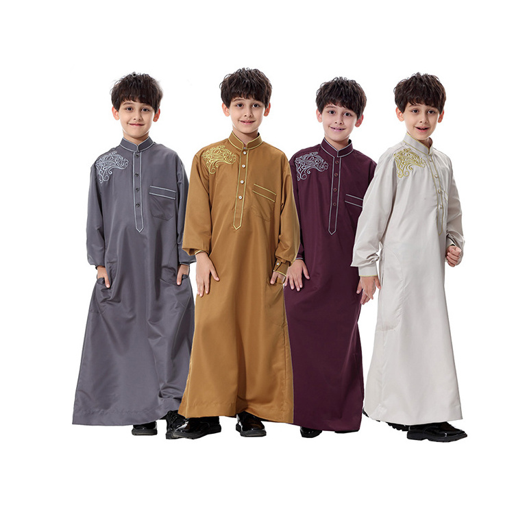 China Factory Cheap Price 100% Spun Polyester Arabia Muslim Robe Arab Thobe Fabric