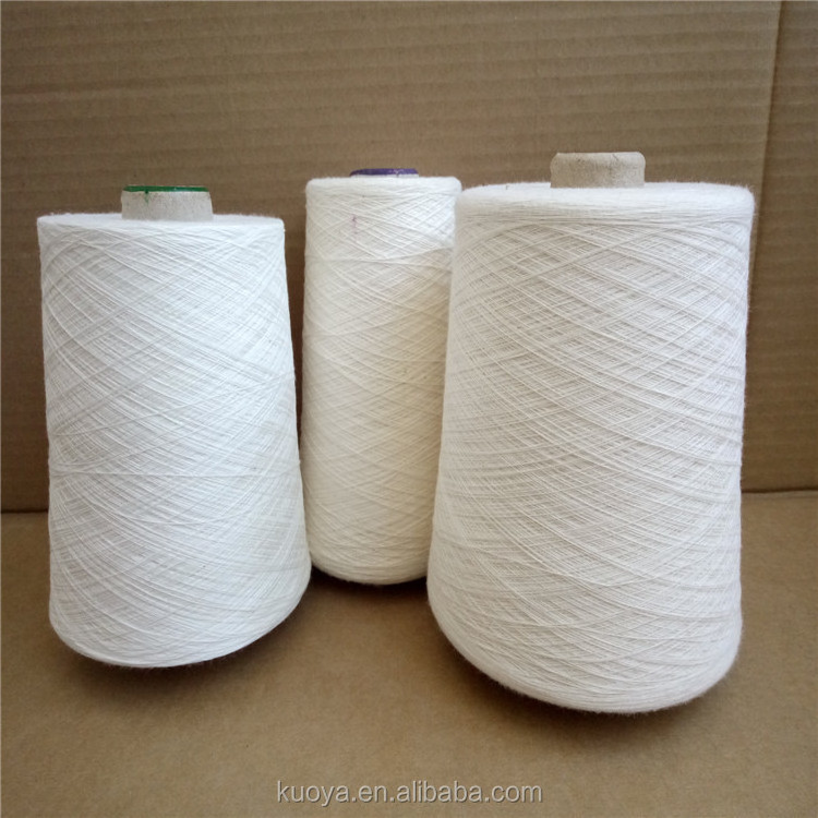 Recycled polyester virgin yarn close virgin spun yarn 30s 40s 50s