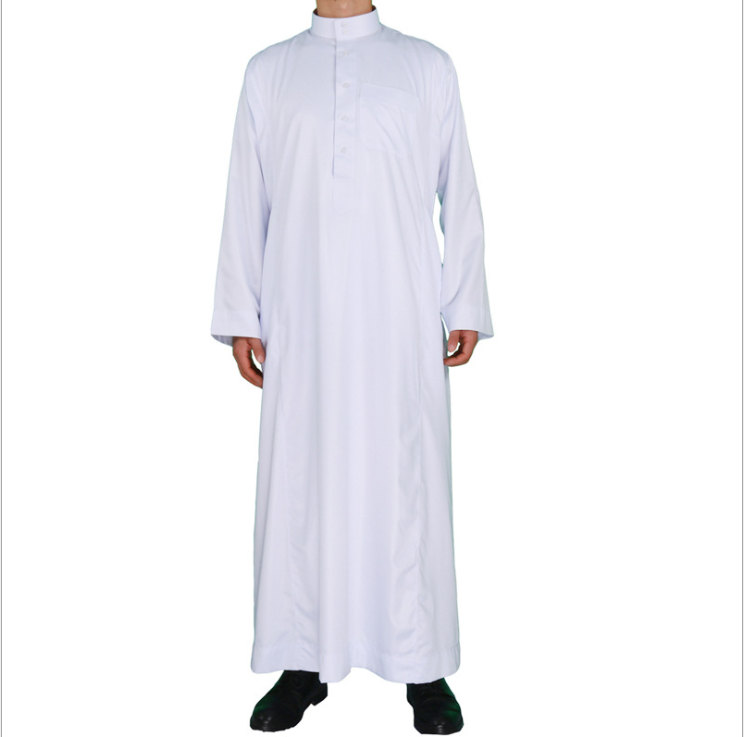 Islamic Clothing Thobe Arab  Arabic robes Muslim men's worship clothes washed velvet Qatar robe wholesale